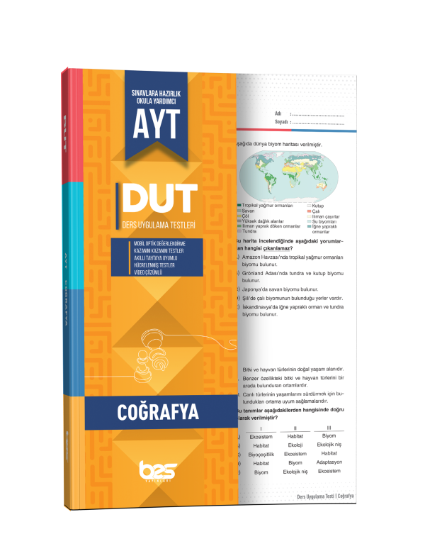 BES DUT YKS AYT UYGULAMA TESTİ COĞRAFYA - 2025-26